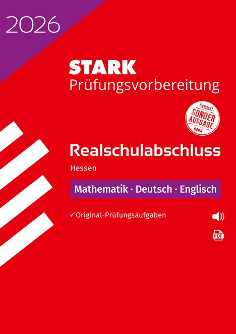 STARK Mathematik, Deutsch, Englisch - Realschulabschluss 2026 Hessen - Prüfungsvorbereitung, Buch