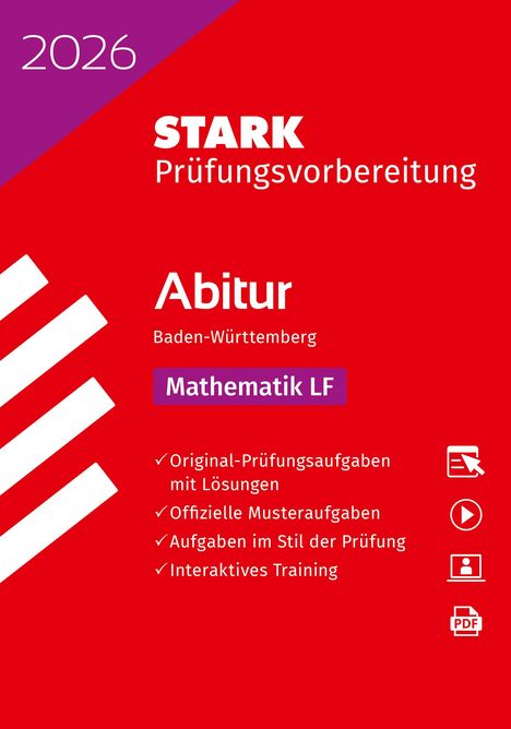 STARK Mathematik LF - Abitur 2026 BW - Prüfungsvorbereitung, 1 Buch und 1 Diverse