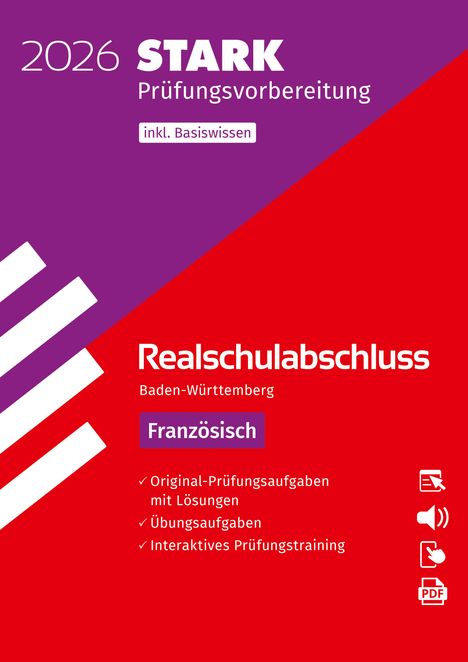 STARK Französisch - Realschulabschluss 2026 BW - Prüfungsvorbereitung, 1 Buch und 1 Diverse