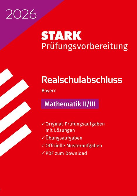STARK Mathematik II/III - Realschulabschluss 2026 Bayern - Prüfungsvorbereitung, Buch