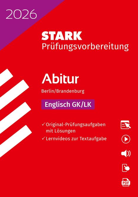 STARK Englisch - Abitur 2026 Berlin/Brandenburg - Prüfungsvorbereitung, 1 Buch und 1 Diverse
