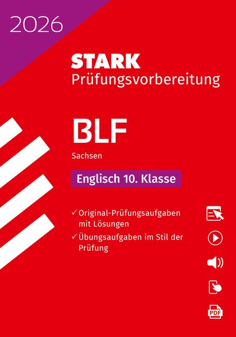STARK Englisch 10. Klasse - BLF Gymnasium 2026 Sachsen - Prüfungsvorbereitung, 1 Buch und 1 Diverse