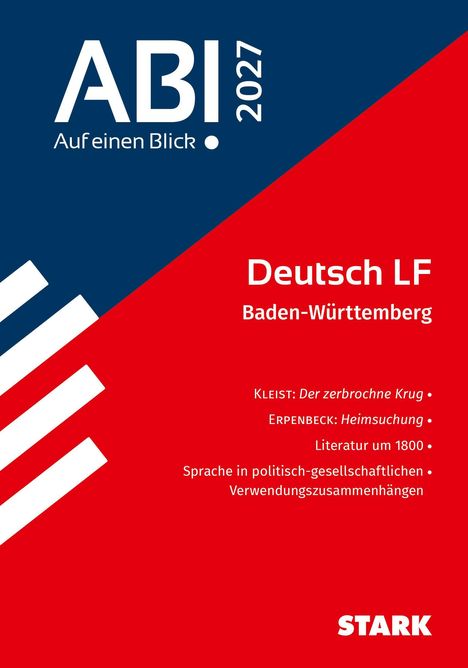 „ABI! 2027 Auf einen Blick. Deutsch LF Baden-Württemberg. Kleist: Der zerbrochne Krug, Erpenbeck: Heimsuchung.“