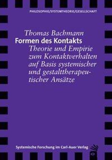 Thomas Bachmann: Formen des Kontakts, Buch