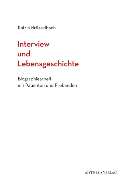 Katrin Brüsselbach: Interview und Lebensgeschichte, Buch