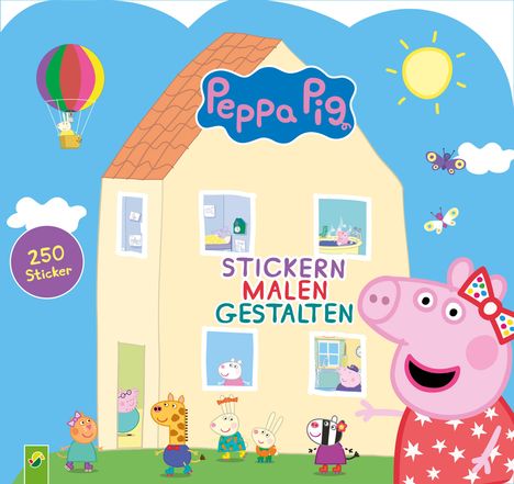 Peppa Pig Stickern Malen Gestalten, Buch