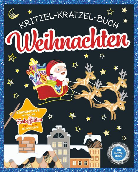 Kritzel-Kratzel-Buch Weihnachten. Für Kinder ab 5 Jahren, Buch