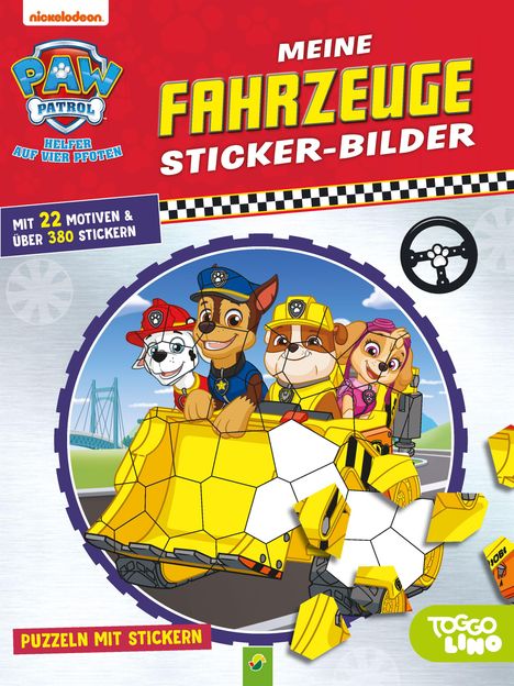 Schwager &amp; Steinlein Verlag: PAW Patrol: Meine Fahrzeuge Sticker-Bilder, Buch