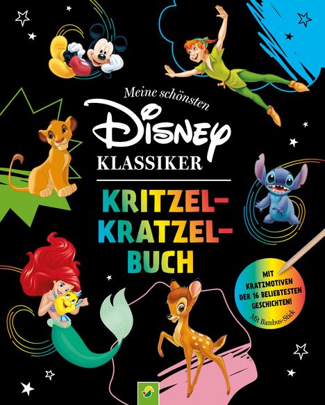 Schwager &amp; Steinlein Verlag: Meine schönsten Disney Klassiker Kritzel-Kratzel-Buch, Buch