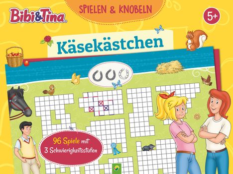 Schwager &amp; Steinlein Verlag: Bibi &amp; Tina Käsekästchen Spieleblock, Buch