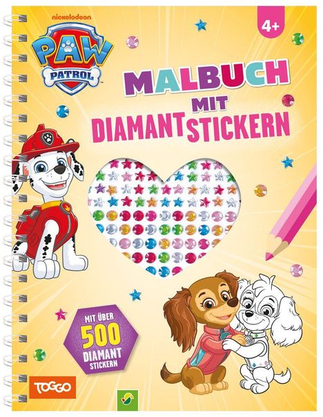 Schwager & Steinlein Verlag: PAW Patrol Malbuch mit Diamantstickern, Buch