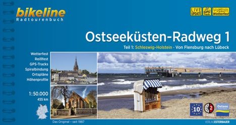 Bikeline Radtourenbuch Ostseeküsten-Radweg. Tl.1, Buch