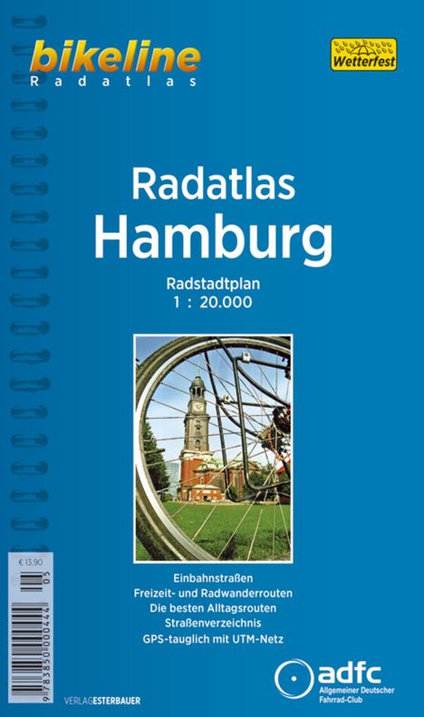 Bikeline Radatlas Hamburg, Buch