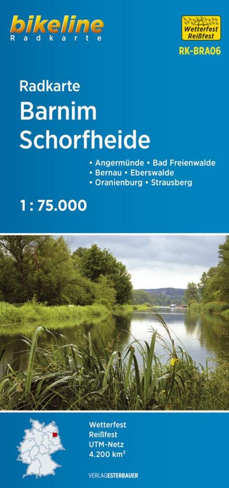 Bikeline Radkarte Deutschland Barnim, Schorfheide 1 : 75 000, Karten