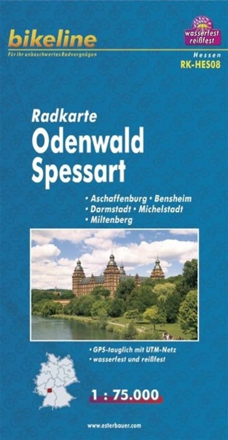 Bikeline Radkarte Odenwald, Spessart, Diverse