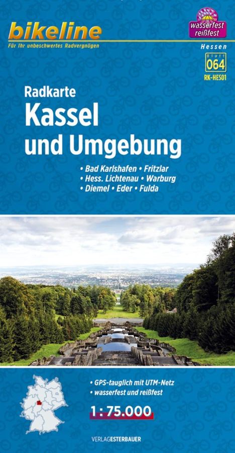 Bikeline Radkarte Kassel und Umgebung 1 : 75.000, Karten