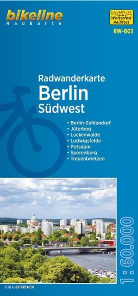 Bikeline Radwanderkarte Berlin Südwest, Karten