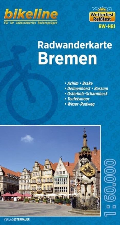 Bikeline Radwanderkarte Bremen, Karten