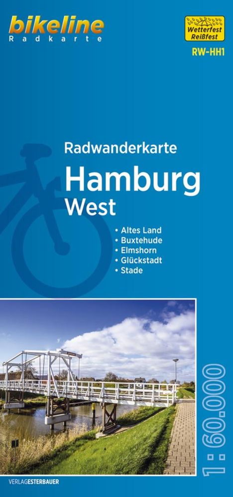 Radwanderkarte Hamburg West 1 : 60 000 RW-HH1, Karten
