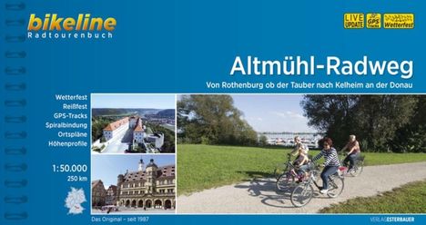 Bikeline Radtourenbuch Altmühl-Radweg, Buch