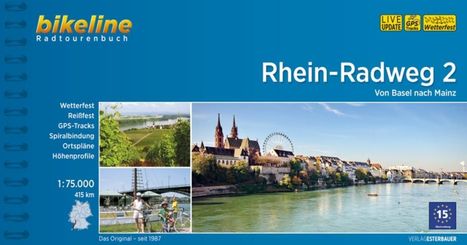 Bikeline Radtourenbuch Rhein-Radweg 2, Buch