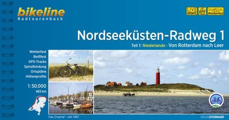Bikeline Radtourenbuch Nordseeküsten-Radweg 1, Buch
