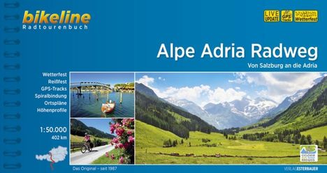Bikeline Radtourenbuch Alpe Adria Radweg, Buch