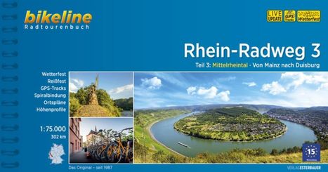 Bikeline Radtourenbuch Rhein-Radweg 3, Buch