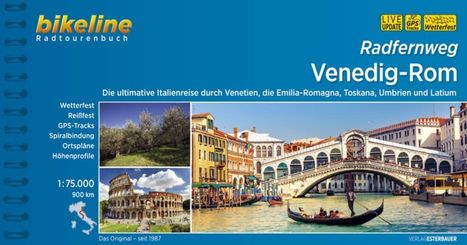 Bikeline Radtourenbuch Venedig-Rom, Radfernweg, Buch
