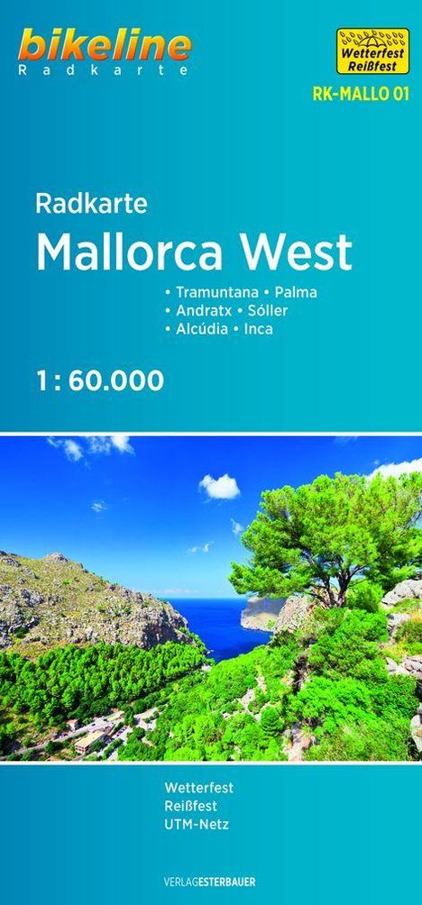 Bikeline Radkarte Mallorca West, Karten