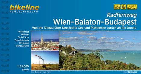 Bikeline Radtourenbuch Wien-Balaton-Budapest, Buch