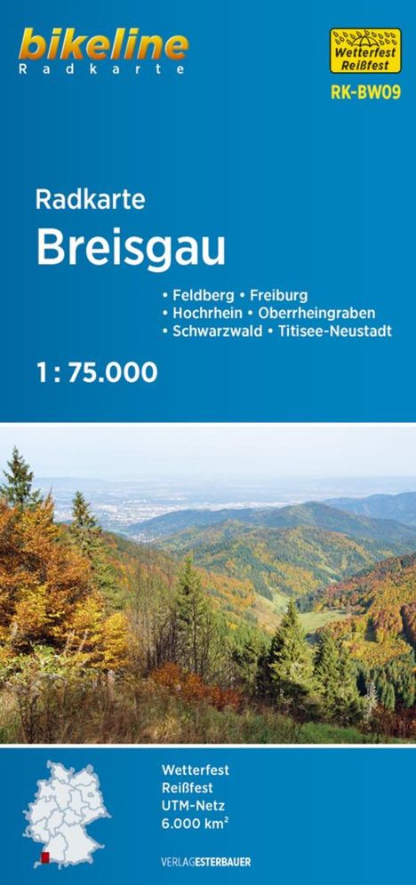 Radkarte Breisgau (RK-BW09) 1:75.000, Karten