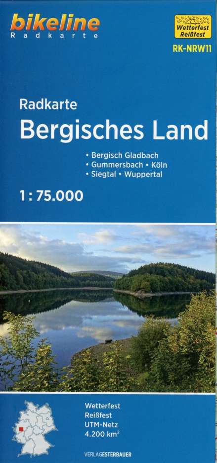 Radkarte Bergisches Land (RK-NRW11), Karten