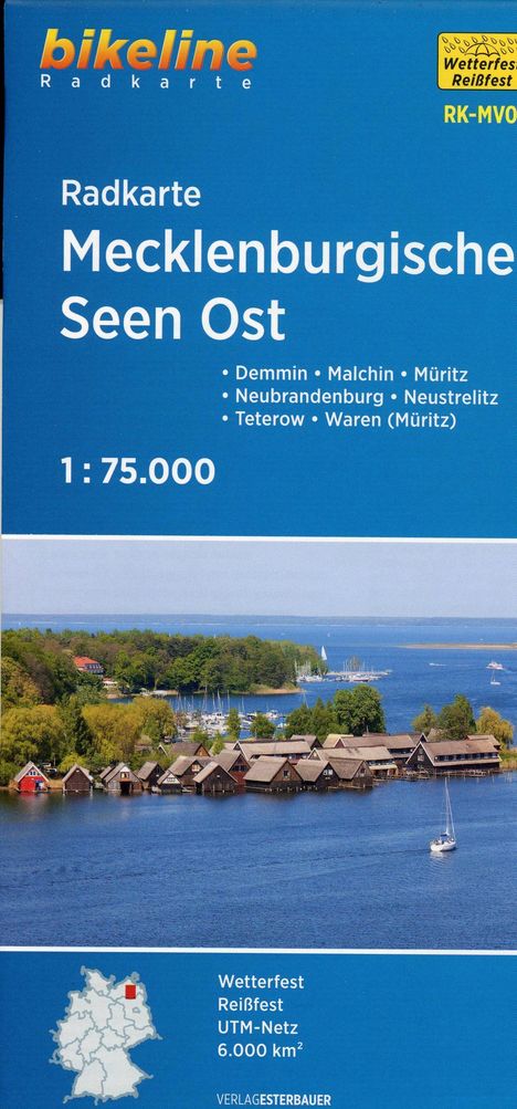 Radkarte Mecklenburgische Seen Ost 1:75.000 (RK-MV07), Karten