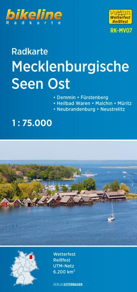 Radkarte Mecklenburgische Seen Ost 1:75.000 (RK-MV07), Karten