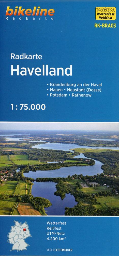 Radkarte Havelland 1:75.000 (RK-BRA03), Karten