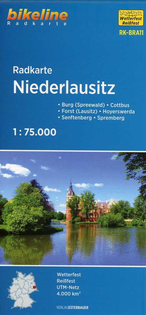 Radkarte Niederlausitz 1:75.000 (RK-BRA11), Karten