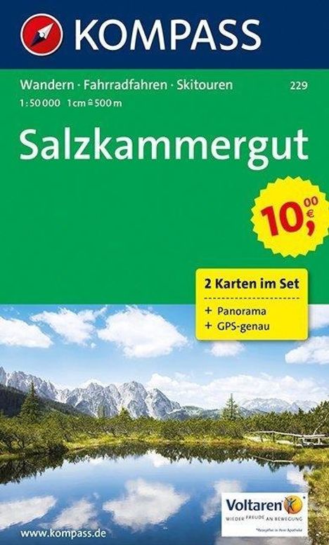 Kompass Karte Salzkammergut, 2 Bl., Diverse