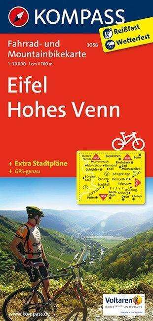 Kompass Fahrradkarte Eifel, Hohes Venn, Diverse