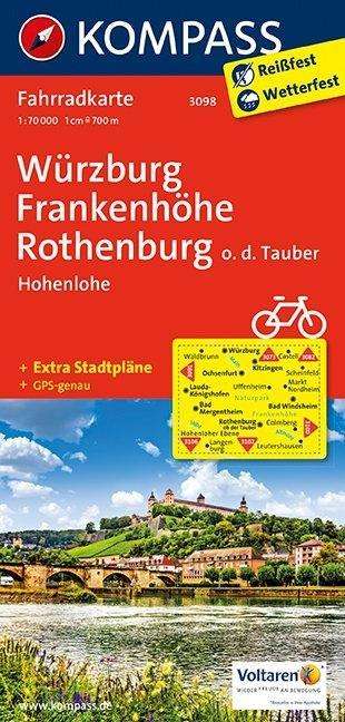 Würzburg - Frankenhöhe - Rothenburg o. d. Tauber, Karten