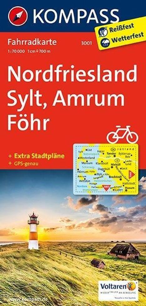 Nordfriesland - Sylt - Amrum - Föhr, Karten
