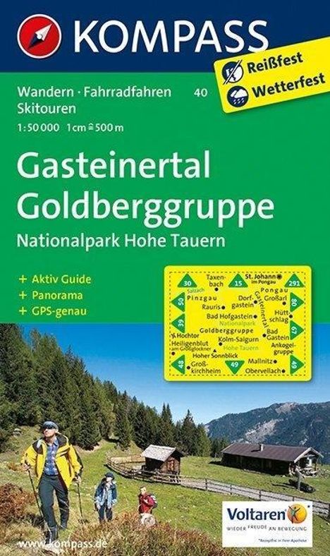 Kompass Karte Gasteiner Tal, Goldberggruppe, Nationalpark Hohe Tauern, Diverse