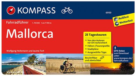 Wolfgang Heitzmann: KOMPASS Fahrradführer Mallorca, Buch