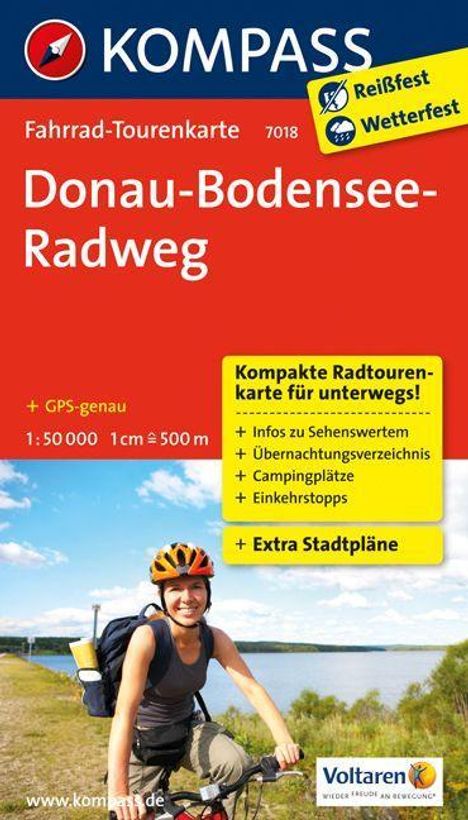 Kompass Fahrrad-Tourenkarte Donau-Bodensee-Radweg, Diverse