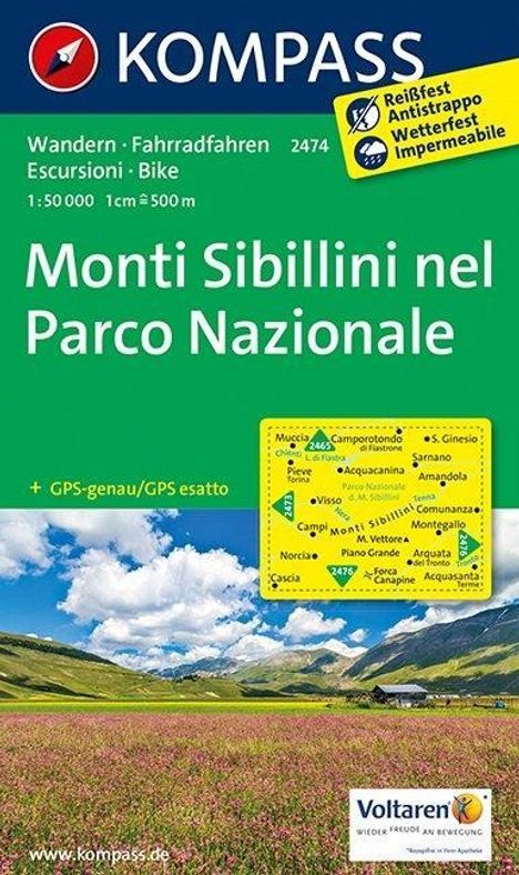 Monti Sibillini, Karten