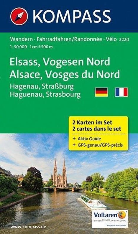 Kompass Karte Elsass - Vogesen Nord, 2 Bl.. Alsace - Vosges du Nord, Diverse
