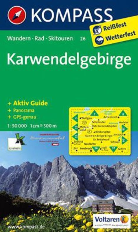 Kompass Karte Karwendelgebirge, Diverse