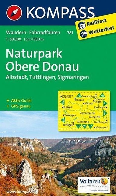 Naturpark Obere Donau - Albstadt - Tuttlingen - Sigmaringen, Karten