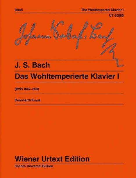 Johann Sebastian Bach: Das Wohltemperierte Klavier, Noten