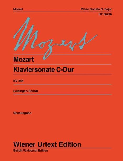 Wolfgang Amadeus Mozart: Klaviersonate "Sonata facile" C-Dur, Noten
